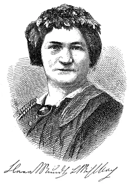 Framed Print : Klara Luise Mundt, 1814-1873, a German writer