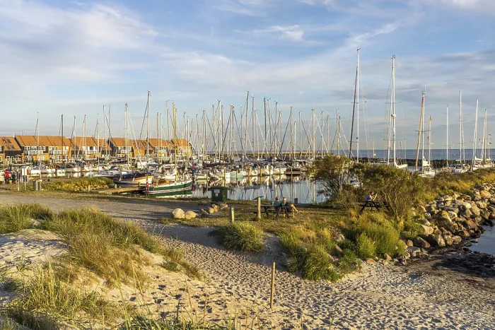 Framed Print : Klintholm Havn Marina, Moen Island