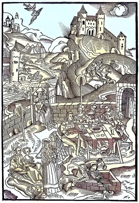Framed Print : Knightly Life, From the Master of Love Games Framed Print : Knightly Life, From the Master of Love Games