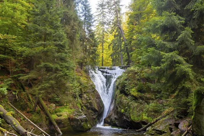 Framed Print : The Kochel Falls in Schreiberhau