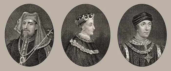 Framed Print : Koenige von England, Heinrich IV