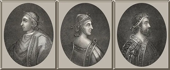 Framed Print : Koenige von England, Knut der Grosse