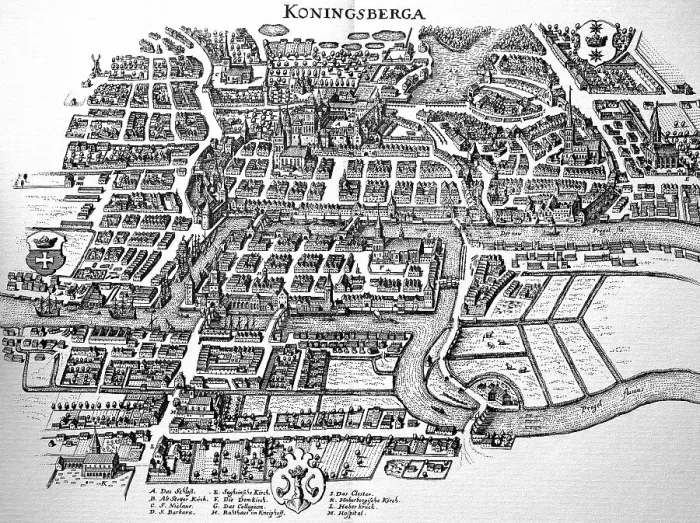 Framed Print : Koenigsberg in the Middle Ages