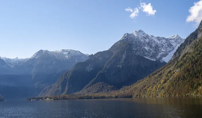 Framed Print : Koenigssee with Watzmann massif