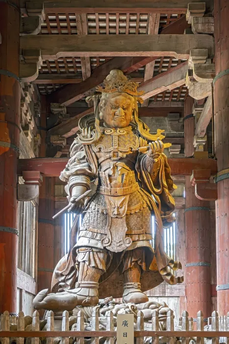 Framed Print : Komokuten guardian statue, TOdai-ji