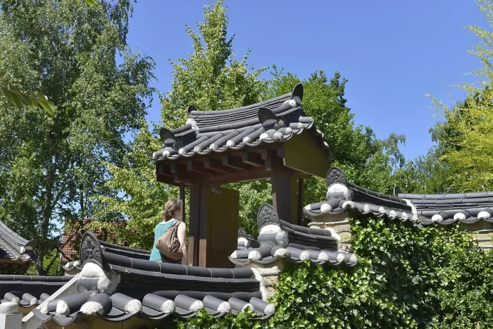 Framed Print : Korean Garden, Marzahn Recreation Park