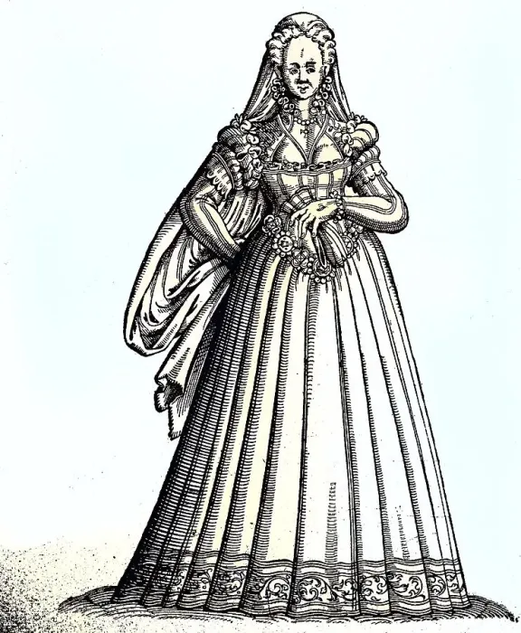 Framed Print : Kostuem der jungen Frauen in Rom