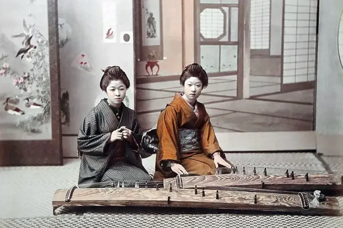 Framed Print : Koto players, Japan, Asia