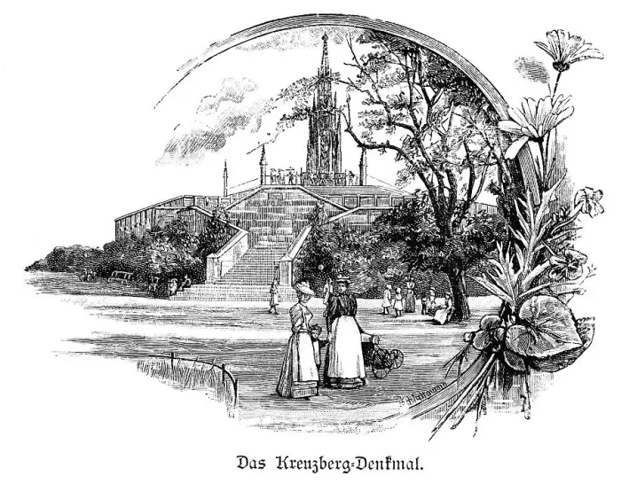 Framed Print : Kreuzberg Monument, Berlin, park Framed Print : Kreuzberg Monument, Berlin, park