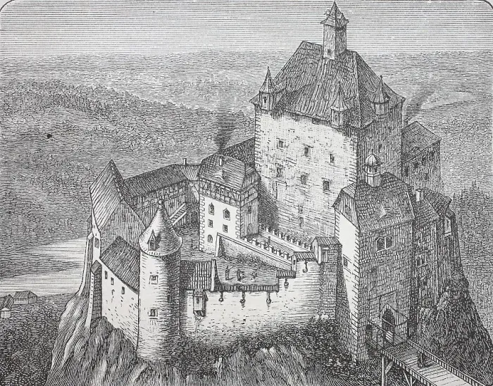 Framed Print : Kriebstein Castle, Saxony, 1889