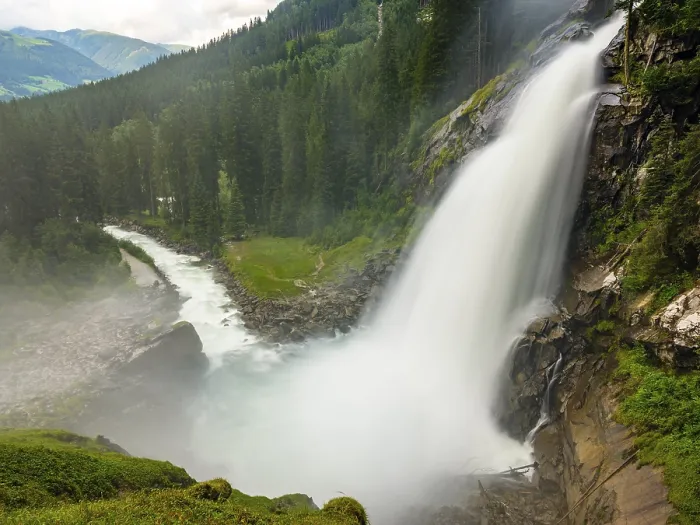 Framed Print : Krimml Waterfalls, Krimml, Pinzgau