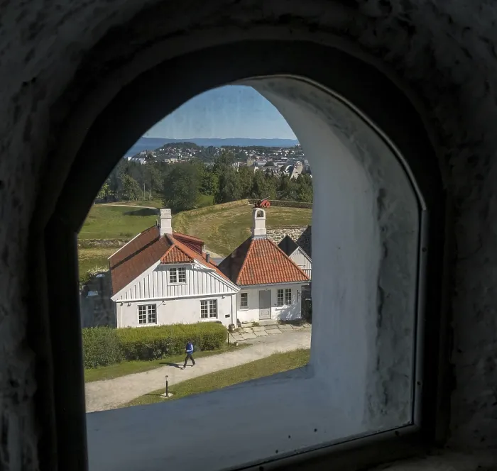 Framed Print : Kristiansten Festning, fortress
