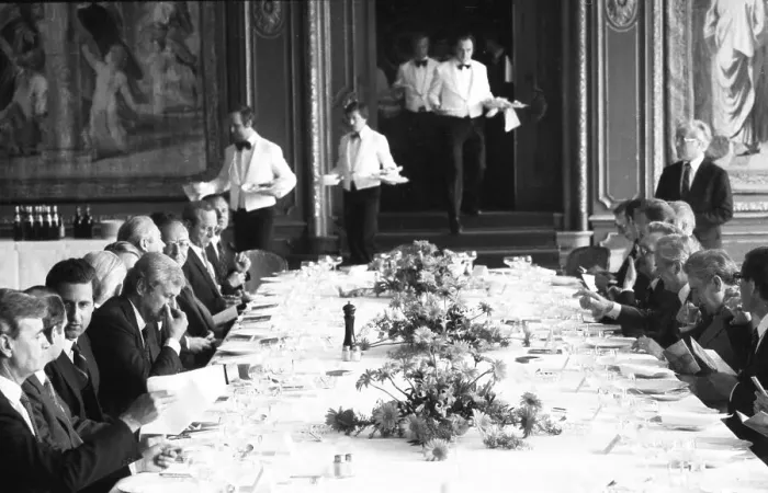 Framed Print : The Krupp group used the visit of the important GDR politician