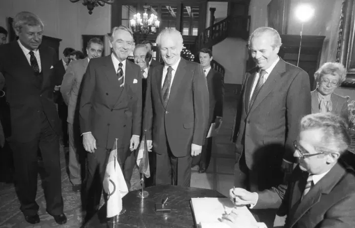 Framed Print : The Krupp group used the visit of the important GDR politician