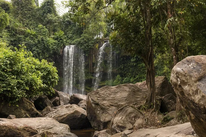 Framed Print : Kulen Waterfall, Phnom Kulen National Park Framed Print : Kulen Waterfall, Phnom Kulen National Park