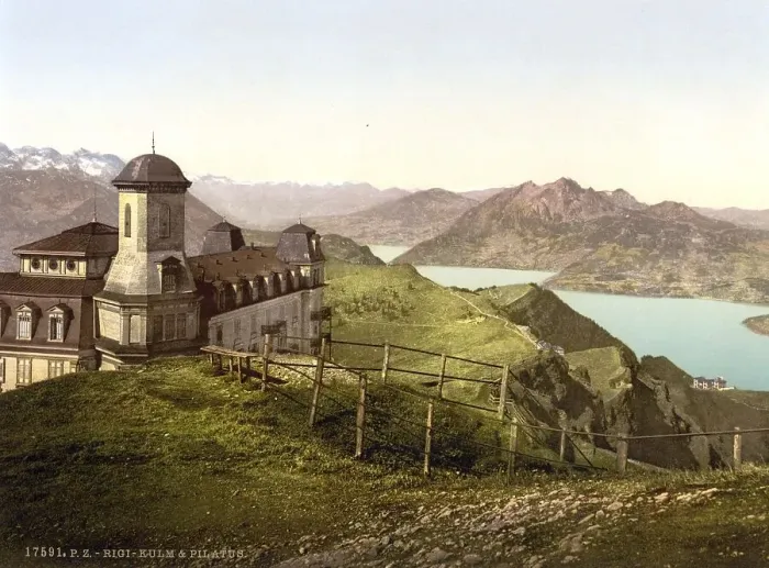 Framed Print : Kulm and Pilatus, Rigi, Switzerland
