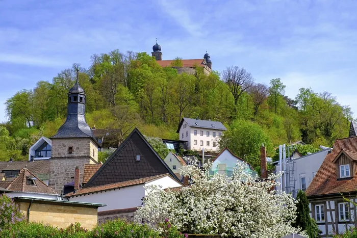 Framed Print : Kulmbach, Upper Franconia, Bavaria, Germany