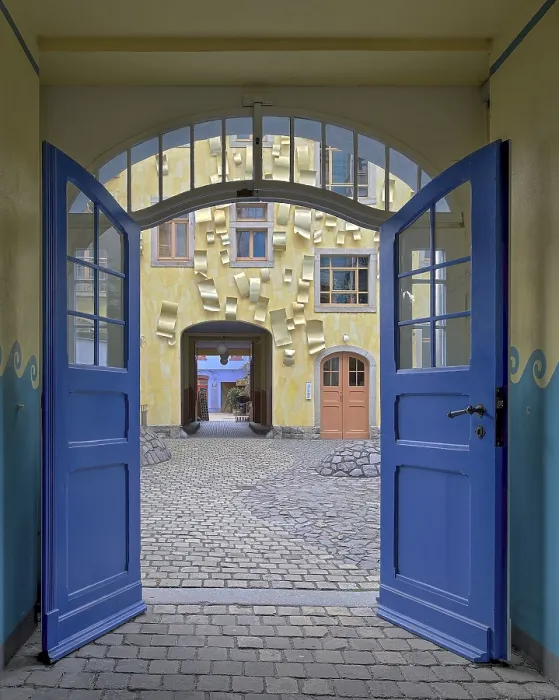Framed Print : Kunsthof Dresden Entrance area Framed Print : Kunsthof Dresden Entrance area