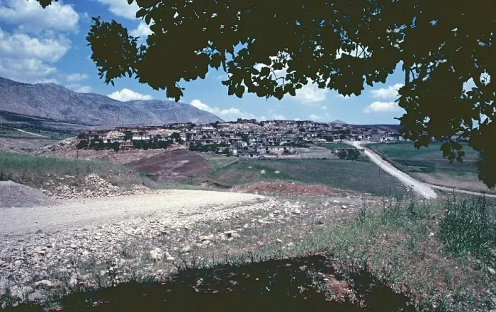 Framed Print : Kurdish village Karadut, Southeast Anatolia, Turkey, May 1987, vintage, retro, old, historical, Asia