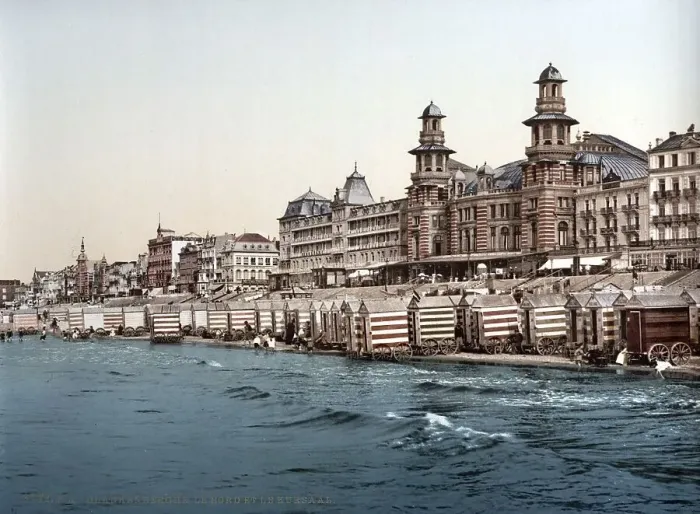 Framed Print : Kursaal and hotels on the beach Framed Print : Kursaal and hotels on the beach