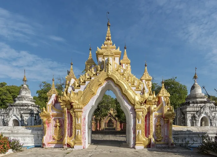 Framed Print : Kuthodaw Pagoda, Mandalay, Myanmar, Asia