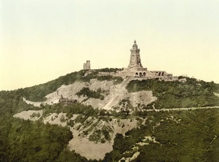 Framed Print : The Kyffhaeuser Monument in Thuringia