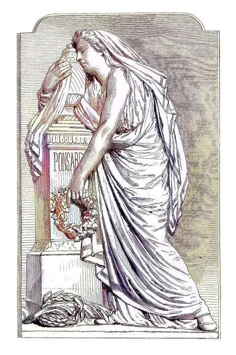 Framed Print : La muse de ponsard, Relief by J Framed Print : La muse de ponsard, Relief by J