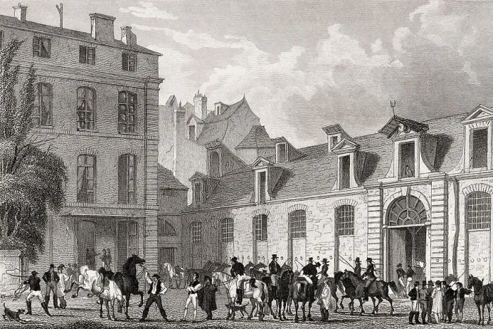 Framed Print : La poste royale francaise, Paris Framed Print : La poste royale francaise, Paris