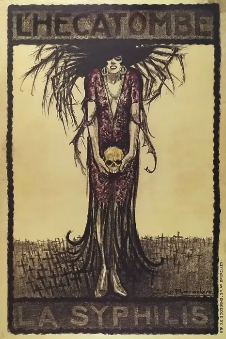 Framed Print : La syphilis L'Hecatombe