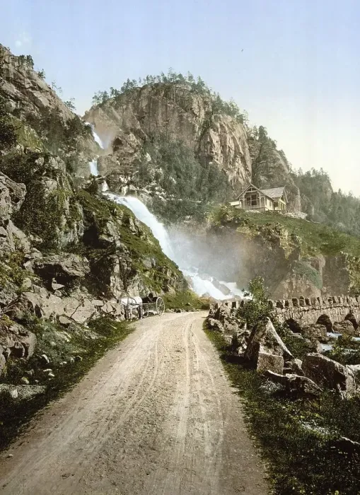 Framed Print : Laatefos, Odde, Odda, Hardangerfjord