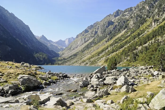 Framed Print : Lac de Gaube, mountain lake, Cauterets