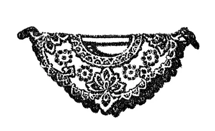 Framed Print : Lace, historical illustration from: Emmi Conradi-Stahl Framed Print : Lace, historical illustration from: Emmi Conradi-Stahl
