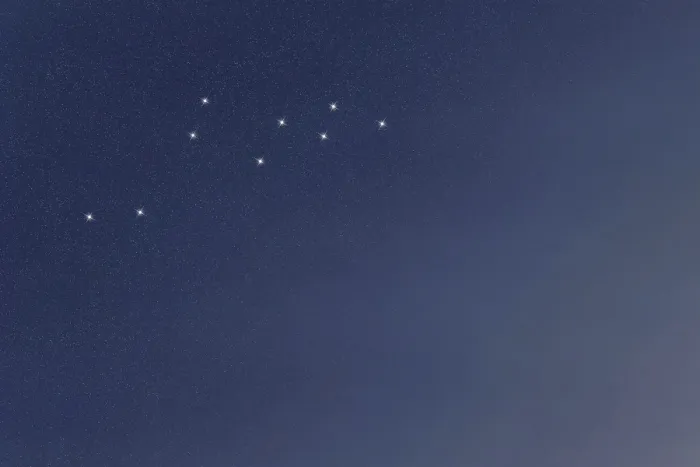 Framed Print : Lacerta star constellation, Night sky
