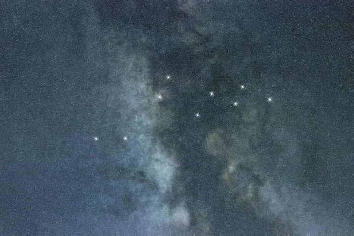 Framed Print : Lacerta star constellation, Night sky Framed Print : Lacerta star constellation, Night sky