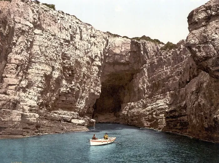 Framed Print : The Lacroma Cave, Ragusa, today Dubrovnik Framed Print : The Lacroma Cave, Ragusa, today Dubrovnik