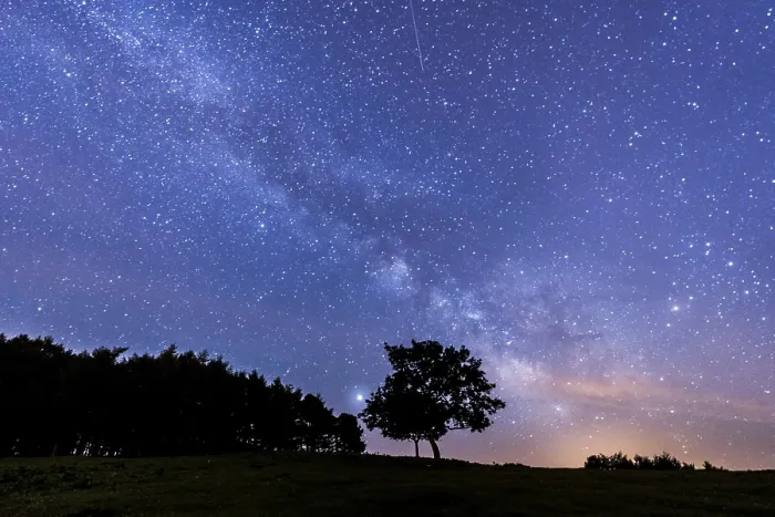 Framed Print : Via lactea precious on Mount Erlaitz in the town of Irun