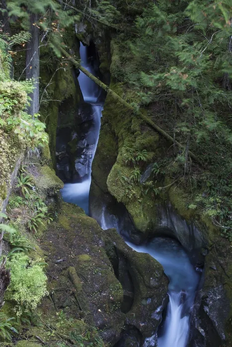 Framed Print : Ladder Creek Falls, Newhalem, North Cascades National Park
