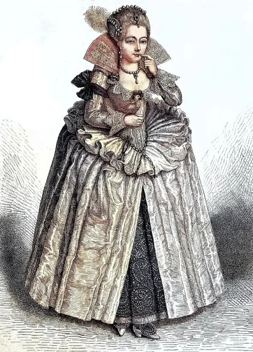 Framed Print : A lady-in-waiting from the time of Queen Elizabeth of England Framed Print : A lady-in-waiting from the time of Queen Elizabeth of England