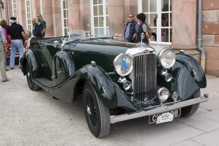 Framed Print : Lagonda LG 45, vintage car meeting