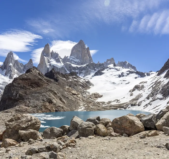 Framed Print : Laguna de los Tres, Laguna de los Tres Trail