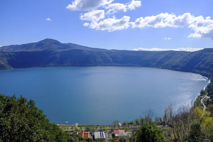 Framed Print : Lake Albano, Lago Albano from Castel Gandolfo