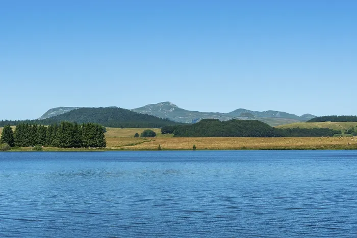 Framed Print : Lake of Bourdouze, Auvergne Volcanoes Regional Park