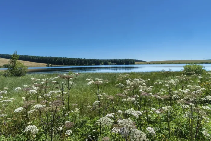 Framed Print : Lake of Bourdouze, Auvergne Volcanoes Regional Park