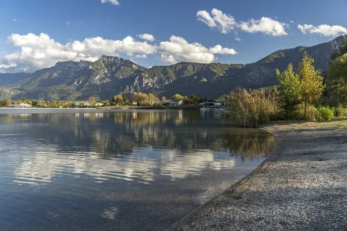 Framed Print : Lake Caldonazzo in Valsugana, Trentino