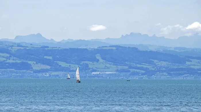 Framed Print : Lake Constance near Friedrichshafen