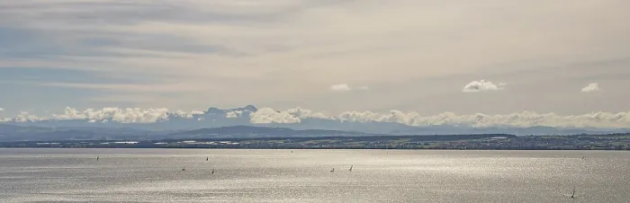 Framed Print : Lake Constance, Swiss Alps with Altmann and Santis Lake Constance