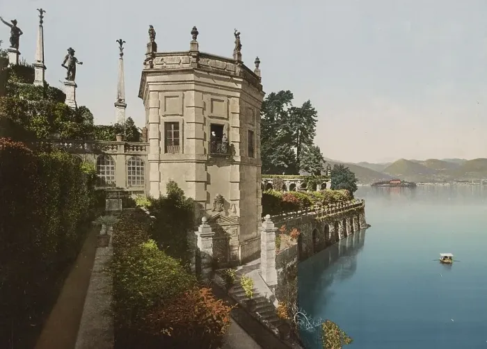 Framed Print : Lake Maggiore. Isola Bella. Garden