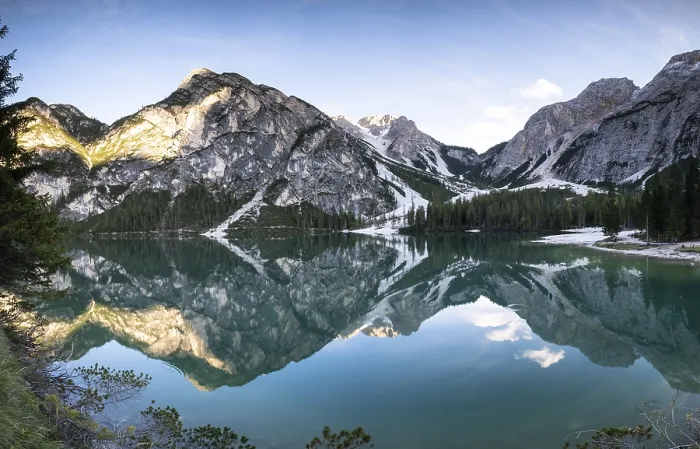Framed Print : Lake Prags Lake, Lago di Lake Prags