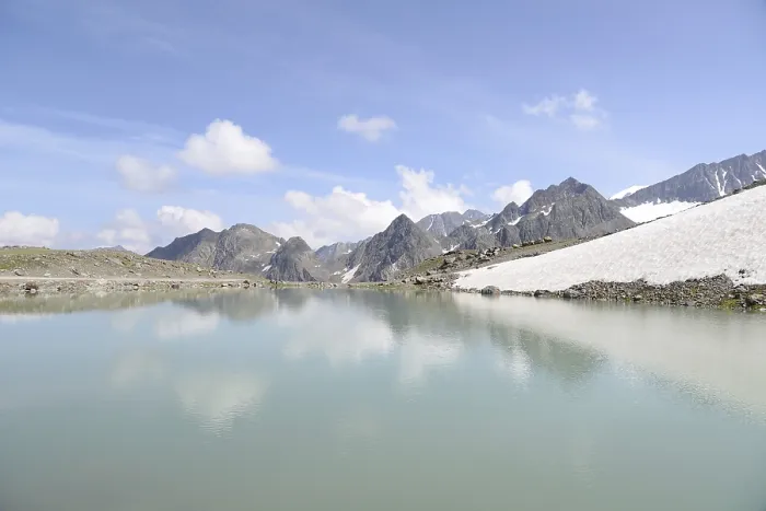 Framed Print : Lake, Stubai, Stubai Alps, Tyrol