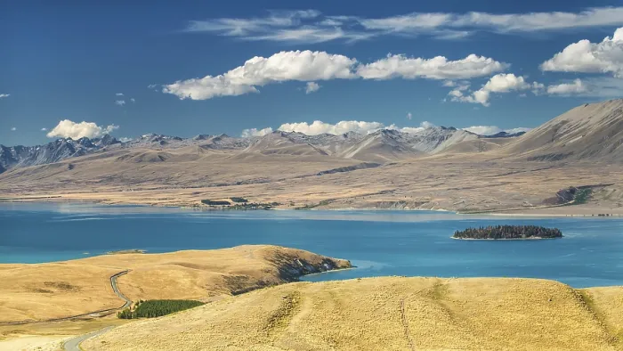 Framed Print : Lake Tekapo, Canterbury, New Zealand, Oceania